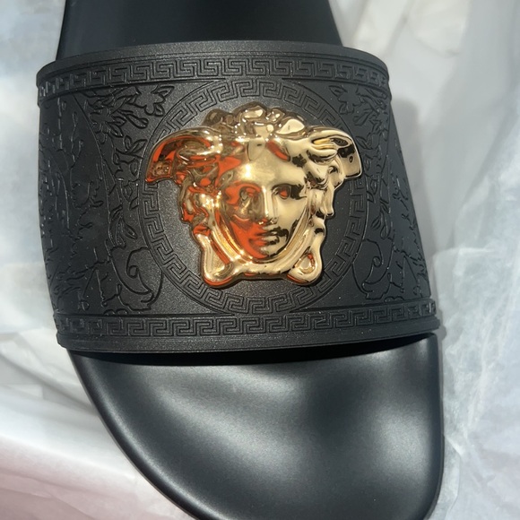 NWT Versace Medusa Gomma Pool-Slides - Picture 2 of 14